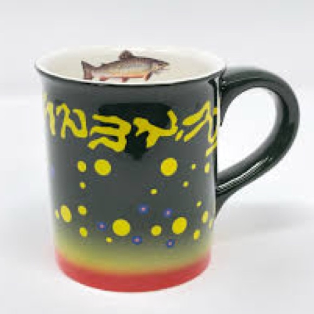 North Creek Cabin Co. Hand Painted Trout Mug